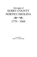 Marriages of Surry County, North Carolina 1779-1868 di Holcomb edito da Clearfield