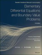 Elementary Differential Equations and Boundary Value Problems, 11E Student Solutions Manual di William E. Boyce, Richard C. Diprima, Douglas B. Meade edito da WILEY