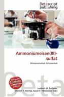 Ammoniumeisen(iii)-Sulfat edito da Betascript Publishing