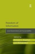 Freedom of Information di Michael Hunt edito da Taylor & Francis Ltd