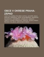 Obce V Okrese Praha-z Pad: Hostivice, Mn di Zdroj Wikipedia edito da Books LLC, Wiki Series