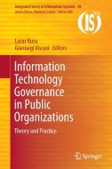 Information Technology Governance in Public Organizations edito da Springer International Publishing