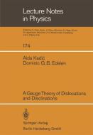 A Gauge Theory of Dislocations and Disclinations di D. G. B. Edelen, A. Kadic edito da Springer Berlin Heidelberg