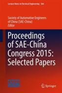 Proceedings of SAE-China Congress 2015: Selected Papers edito da Springer Singapore