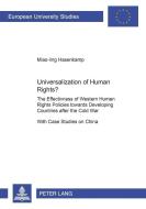 Universalization of Human Rights? di Miao-ling Hasenkamp edito da Lang, Peter GmbH
