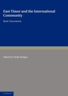 East Timor and the International Community edito da Cambridge University Press