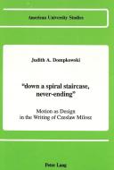 'down a spiral staircase, never-ending' di Judith A. Dompkowski edito da Lang, Peter