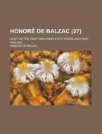 Honore De Balzac di Honore De Balzac edito da General Books Llc