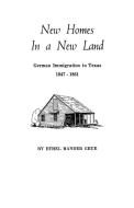 New Homes in a New Land di Ethel Hander Geue, Geue edito da Clearfield