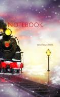 Notebook: Railway train winter snow steam locomotive rails di Wild Pages Press edito da INDEPENDENTLY PUBLISHED