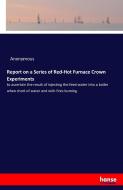 Report on a Series of Red-Hot Furnace Crown Experiments di Anonymous edito da hansebooks