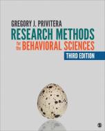 Research Methods for the Behavioral Sciences di Gregory J. Privitera edito da SAGE PUBN