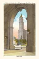 Vintage Journal View of Woolworth Building through Municipal Arch, New York City edito da LIGHTNING SOURCE INC