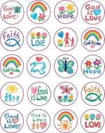 Faith Shape Stickers: Kid-Drawn edito da Christian