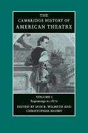 Camb History of American Theatre v1 edito da Cambridge University Press