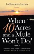 When 40 Acres And A Mule Won't Do! di Caesar LaShaundra Caesar edito da Westbow Press