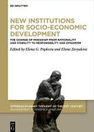 New Institutions for Socio-Economic Development edito da Gruyter, Walter de GmbH