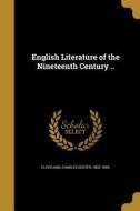 ENGLISH LITERATURE OF THE 19TH edito da WENTWORTH PR