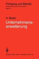 Unternehmenserweiterung di Heinrich Martin edito da Springer Berlin Heidelberg