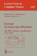 Formal Systems Specification di S. Merz, K. Spies, Manfred Broy edito da Springer Berlin Heidelberg