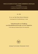 Freilandversuche zur Ermittlung von Schwefeldioxydwirkungen auf die Vegetation di Heinrich Stratmann edito da VS Verlag für Sozialwissenschaften