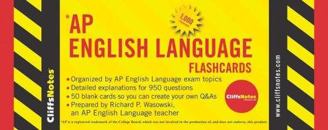 Cliffsnotes Ap English Language Flashcards di Richard P. Wasowski edito da Houghton Mifflin Harcourt Publishing Company