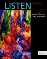 Listen di Joseph Kerman, Gary Tomlinson edito da Bedford Books