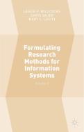 Formulating Research Methods for Information Systems edito da Palgrave Macmillan