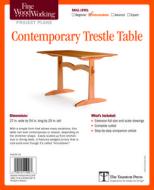 Fine Woodworking's Contemporary Trestle Table Plan di Fine Woodworking edito da Taunton Press