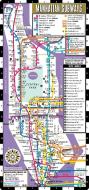 Streetwise Map Manhattan - Laminated City Center Street Map Of Manhattan Subway Bus edito da Michelin Editions Des Voyages