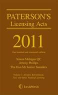 Paterson's Licensing Acts di Jeremy Phillips edito da LexisNexis