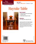 Fine Woodworking's Hayrake Table Plan di Fine Woodworking edito da Taunton Press
