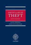 Smith: The Law of Theft di David Ormerod, David Williams edito da OXFORD UNIV PR