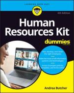 Human Resources Kit For Dummies di Andrea Butcher edito da John Wiley & Sons Inc