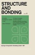 Structure and Bonding di C. K. Jørgensen, J. B. Neilands, R. S. Nyholm, D. Reinen, R. J. P. Williams edito da Springer Berlin Heidelberg