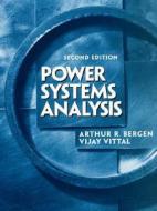 Power Systems Analysis di Arthur R. Bergen, Vijay Vittal edito da PRENTICE HALL