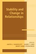 Stability and Change in Relationships edito da Cambridge University Press