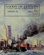 Nation Of Letters V2 di Cushman, Newlin edito da John Wiley & Sons