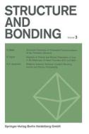 Structure and Bonding di C. K. Jørgensen, J. B. Neilands, Sir Ronald S. Nyholm, D. Reinen, R. J. P. Williams edito da Springer Berlin Heidelberg