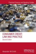 Consumer Credit di Alexander Hill-Smith edito da Taylor & Francis Ltd