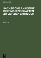 Sächsische Akademie der Wissenschaften zu Leipzig/ Jahrbuch, er edito da De Gruyter