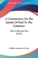 A Commentary on the Epistle of Paul to the Galatians: With a Revised Text (1876) di William Anderson O'Conor edito da Kessinger Publishing