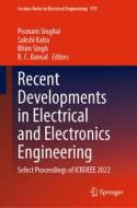 Recent Developments in Electrical and Electronics Engineering: Select Proceedings of Icrdeee 2022 edito da SPRINGER NATURE