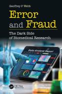 Error And Fraud di Geoffrey P. Webb edito da Taylor & Francis Ltd