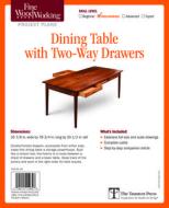 Fine Woodworking's Dining Table with Two-Way Drawers Plan di Fine Woodworking edito da Taunton Press
