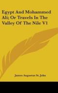 Egypt And Mohammed Ali; Or Travels In The Valley Of The Nile V1 di James Augustus St. John edito da Kessinger Publishing, Llc
