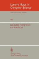 Language Hierarchies and Interfaces edito da Springer Berlin Heidelberg
