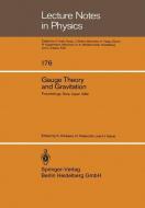 Gauge Theory and Gravitation edito da Springer Berlin Heidelberg