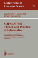 SOFSEM '96: Theory and Practice of Informatics di Jeffrey edito da Springer Berlin Heidelberg