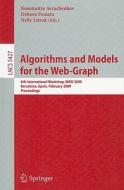Algorithms and Models for the Web-Graph edito da Springer Berlin Heidelberg